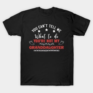 You Can't Tell Me What To Do You're Not My Granddaughter T-Shirt